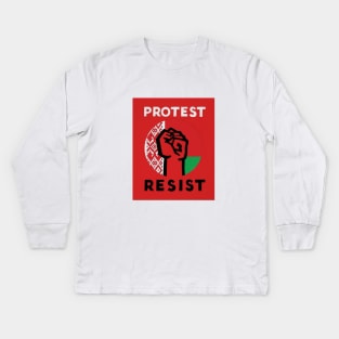 FREEDOM BELARUS PROTEST Kids Long Sleeve T-Shirt